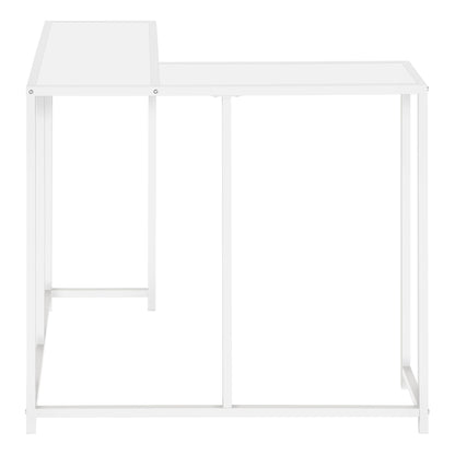 Corner Accent Console Table For Entryway, Contemporary And Modern - White