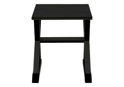 Accent End Table, Square, Transitional - Black