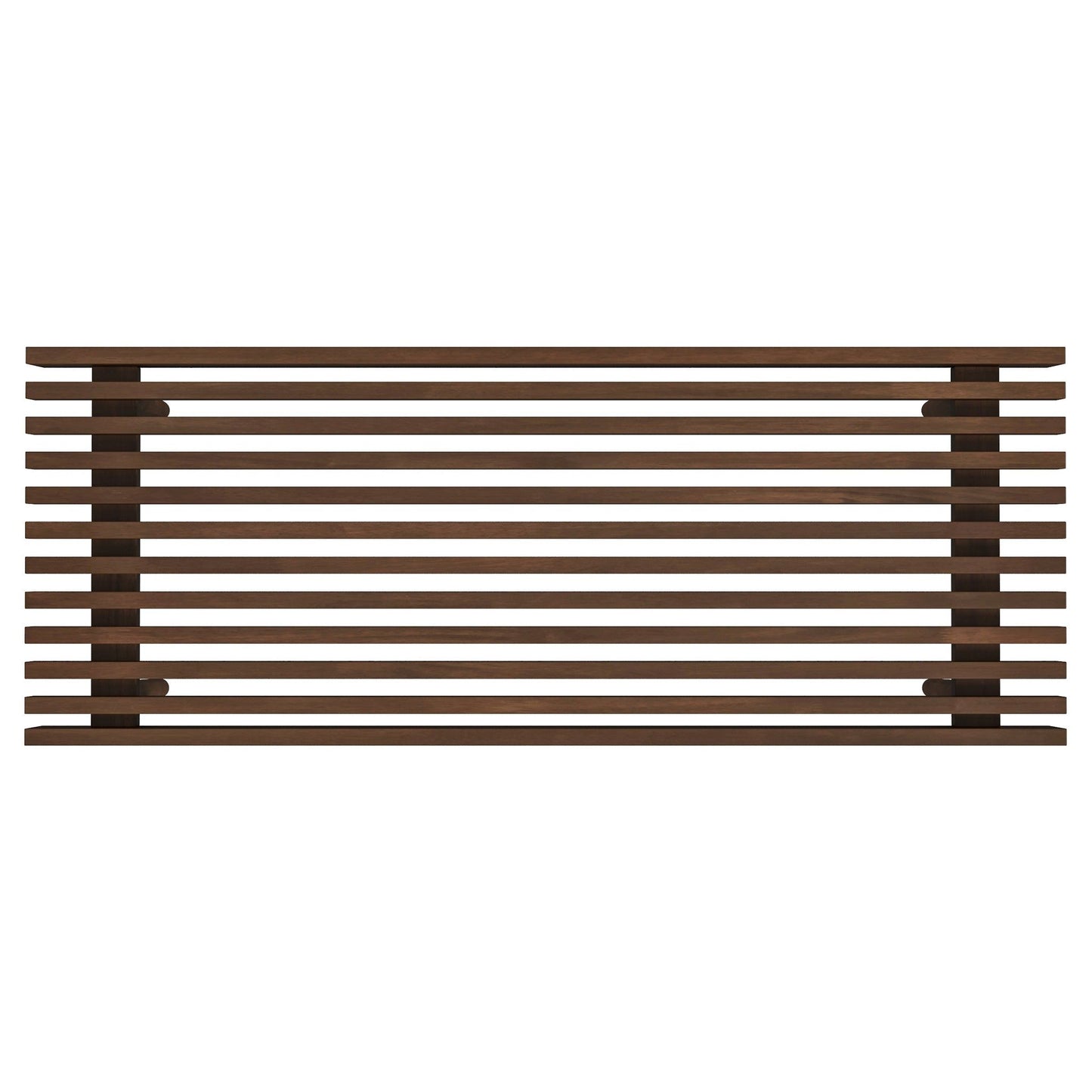 Mia - Mid-Century Modern Bench - Dark Brown