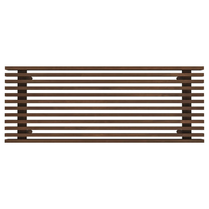 Mia - Mid-Century Modern Bench - Dark Brown