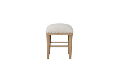 Glass Console Table With 3 Stools - Frosted