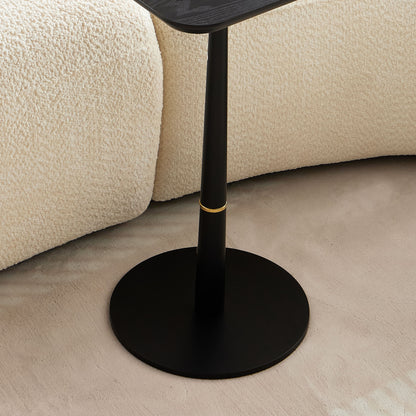 Modern Square Coffee Table And Computer Desk - Black / Gold