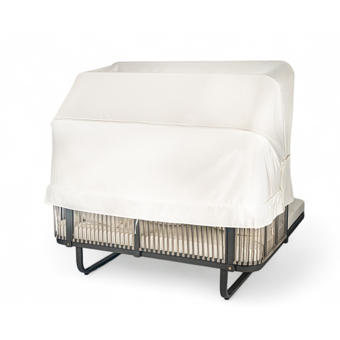 Outdoor Patio Daybed Rattan Daybed Outdoor Sunbed With Detachable Pillows For Patio, Backyard, Pool - Beige