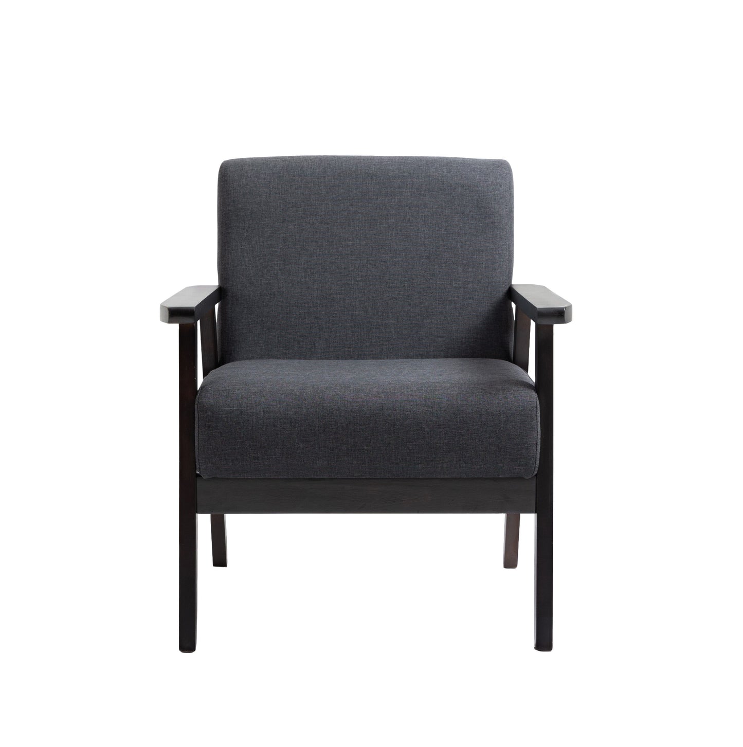 Bahamas - Linen Fabric Chair - Dark Gray