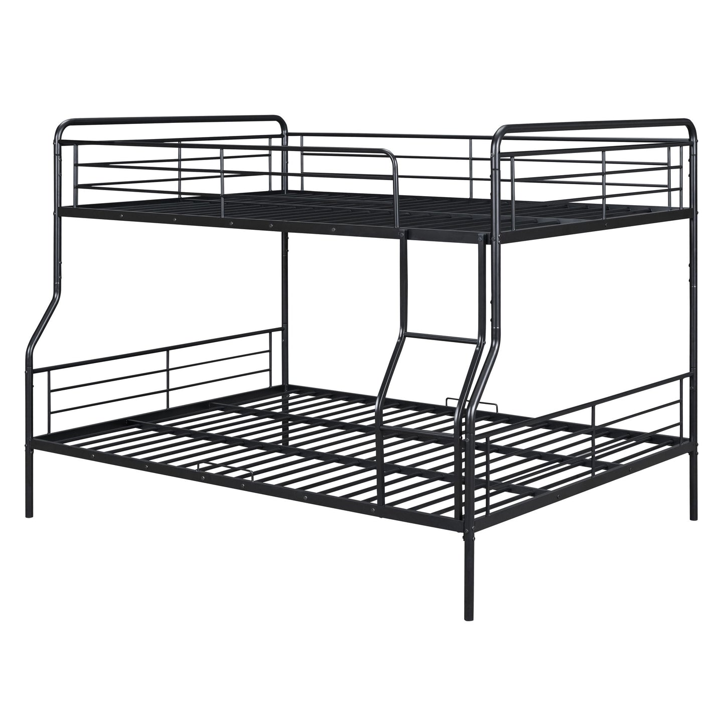 Full Long Over Queen Bunk Bed - Black