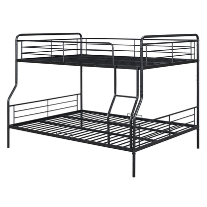 Full Long Over Queen Bunk Bed - Black