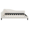 Full Size, Durable Construction Modern L Shaped Linen Daybed With Legs - Beige