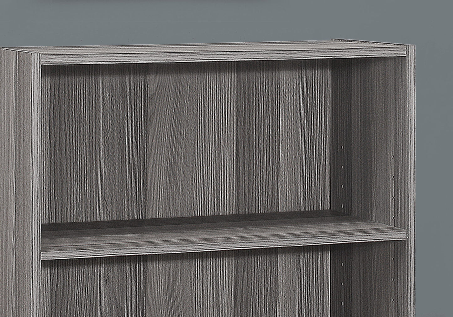 Bookshelf, Bookcase, 4 Tier, For Office, Transitional - Gray