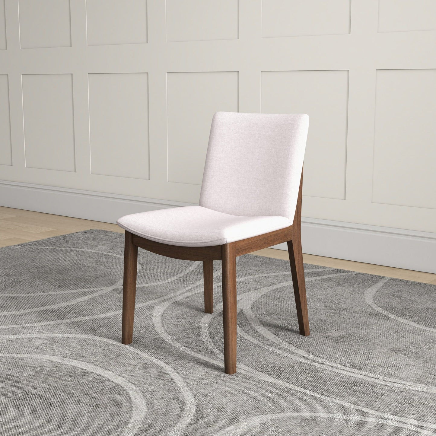 Laura - Mid-Century Modern Dining Chair (Set of 2) - Beige
