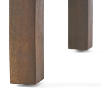 Kinesis - Outdoor Side Table With Slatted Top And Wood Frame - Gray