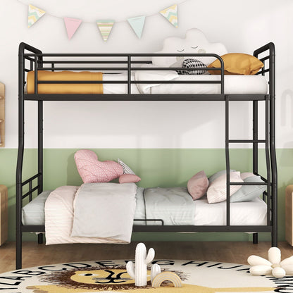 Full Long Over Queen Bunk Bed - Black