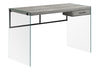 Computer Desk For Home Office, Storage Drawers, Modern - Gray