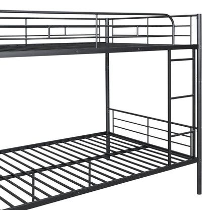 Full Over Full Metal Bunk Bed - Black