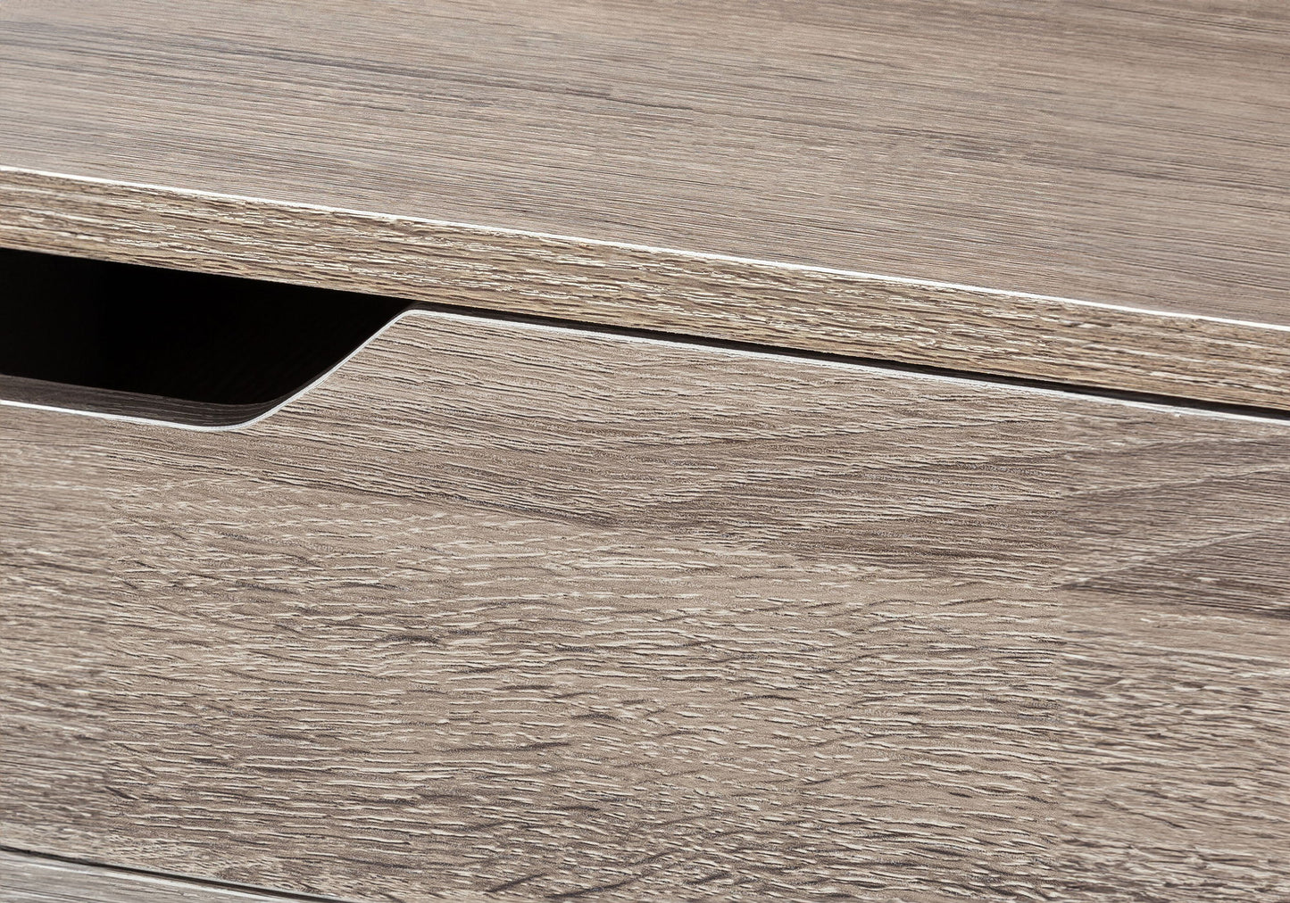 Computer Desk For Home Office, Laptop, Storage Drawers, Contemporary Versatile Placement - Taupe