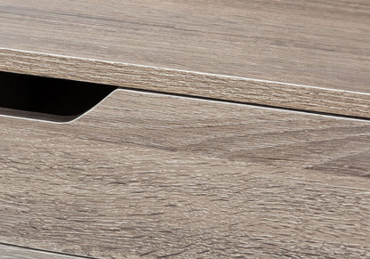 Computer Desk For Home Office, Laptop, Storage Drawers, Contemporary Versatile Placement - Taupe