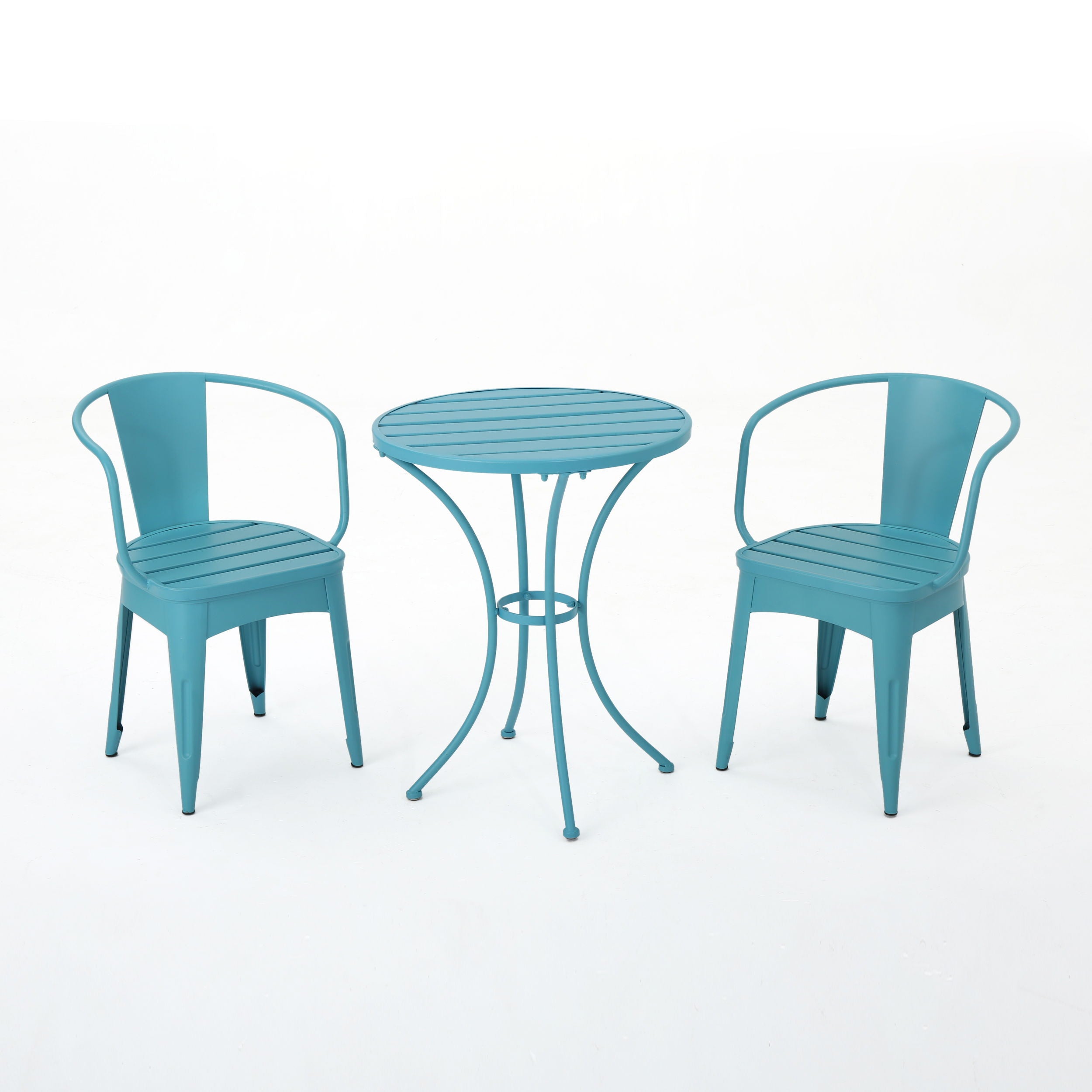 Yearn - 3 Piece Bistro Set With Table And 2 Chairs - Blue