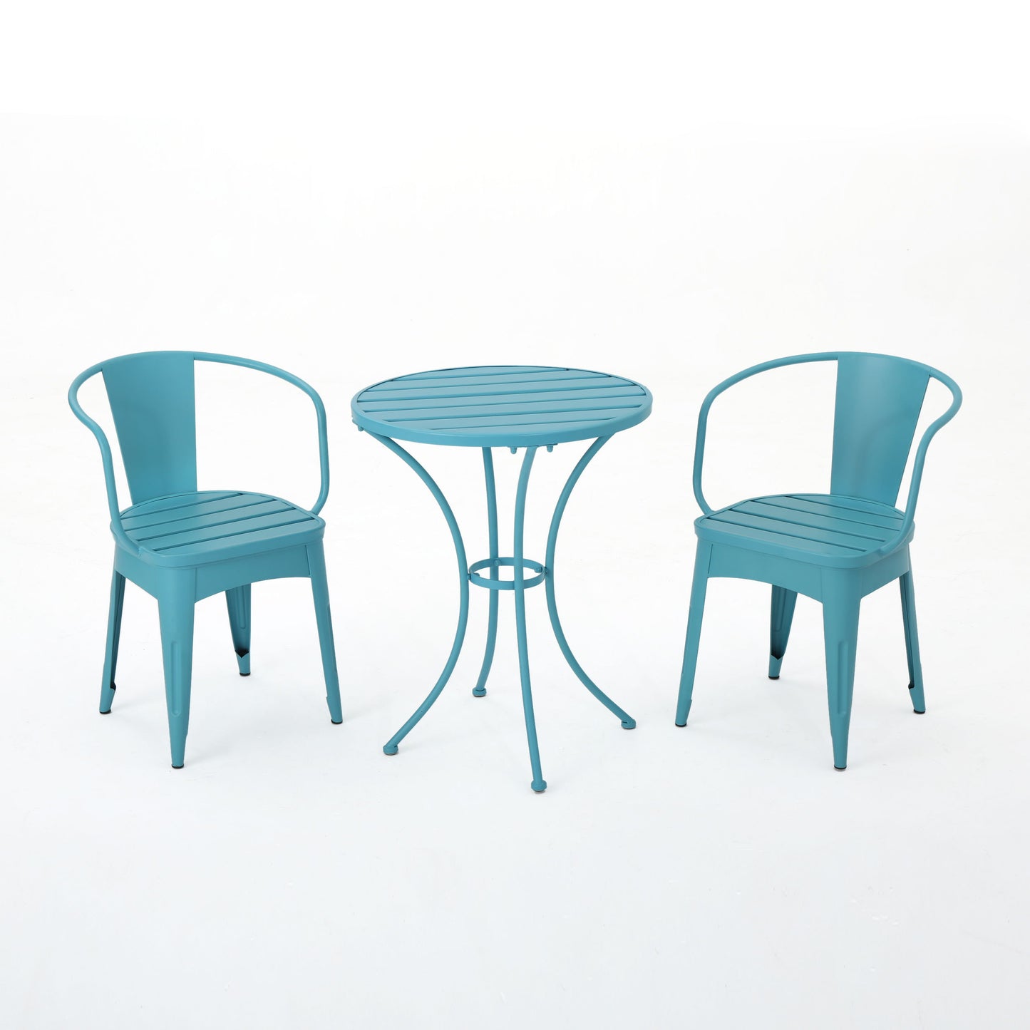 Yearn - 3 Piece Bistro Set With Table And 2 Chairs - Blue