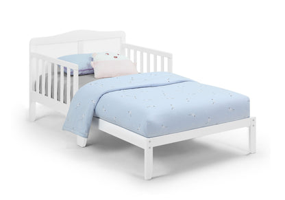 Birdie Toddler Bed - White / White
