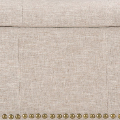 Kingsley - Large Storage Ottoman - Natural