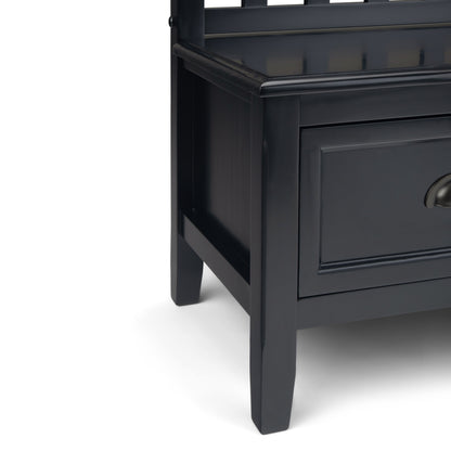 Burlington - Entryway Storage Bench With Drawers - Black