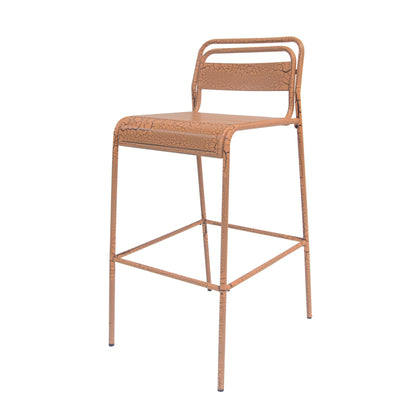 Carmella - Outdoor Barstool (Set of 6) - Orange