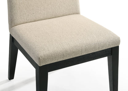 Jasper - Contemporary Fabric Dining Chair (Set of 2) - Beige