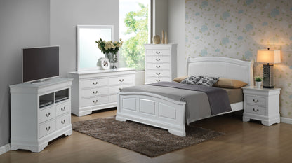 King Elegant Bed - White