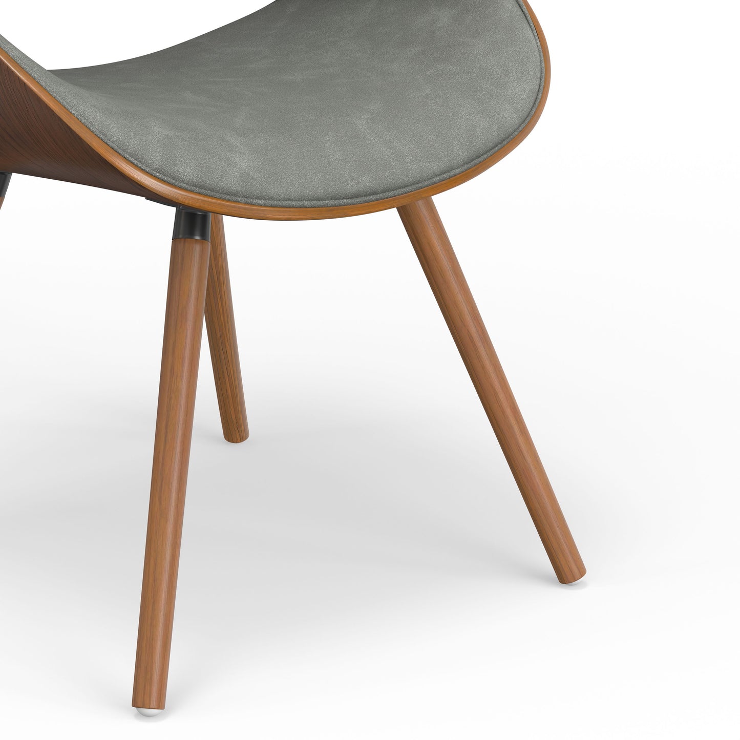 Malden - Bentwood Dining Chair With Wood Back - Distressed Gray