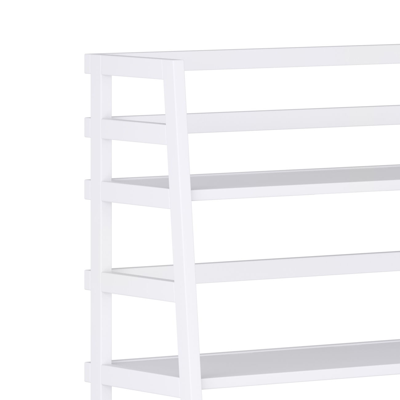 Acadian - Ladder Shelf Bookcase - White