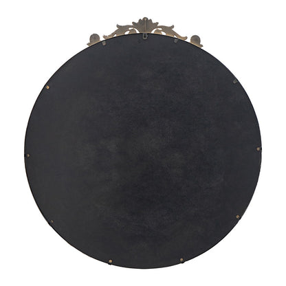 Round Wall Mounted Mirror With Frame For Bathroom Living Room - Gold