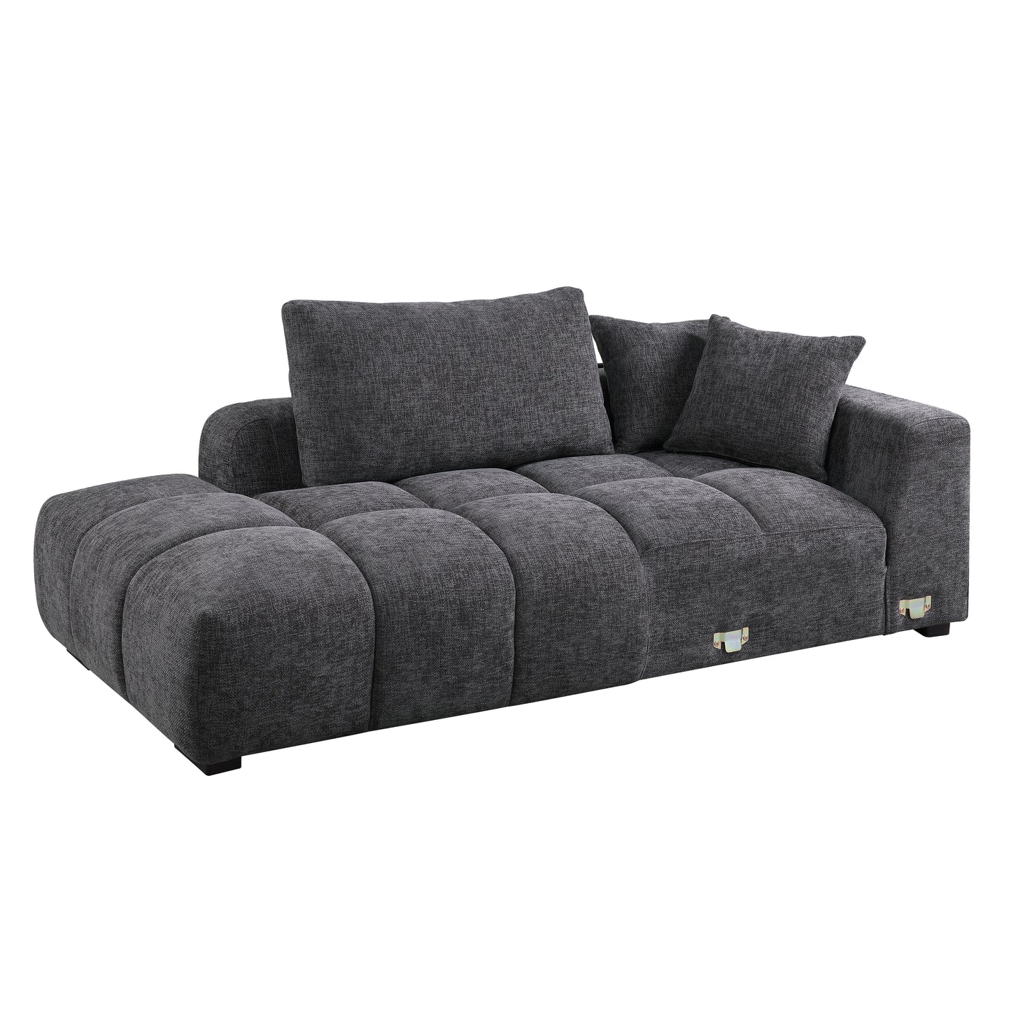 Chosen - Sectional Sofa With Toss Pillows With 2 Chaises - Gray