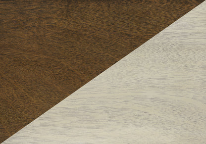 Accent End Table Transitional - White