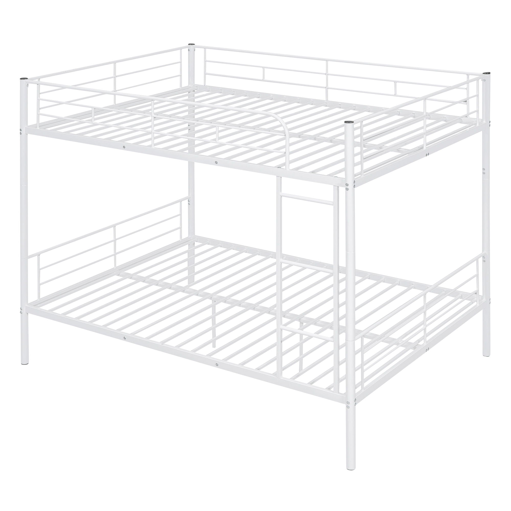 Full Over Full Metal Bunk Bed - White