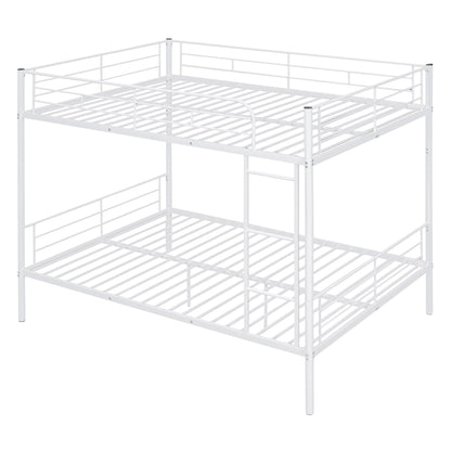 Full Over Full Metal Bunk Bed - White