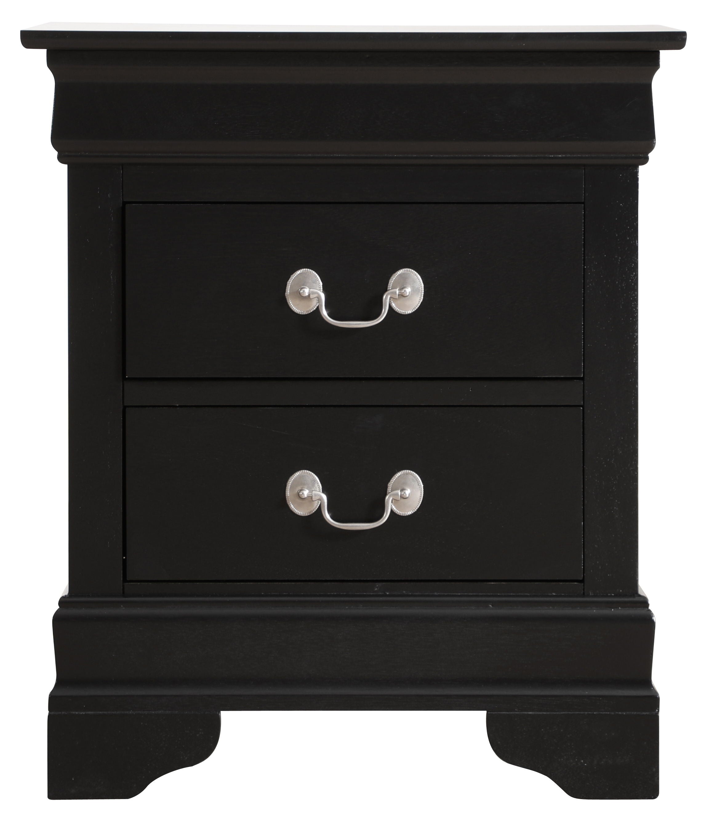 Louis Phillipe - Elegant Traditional Nightstand - Black