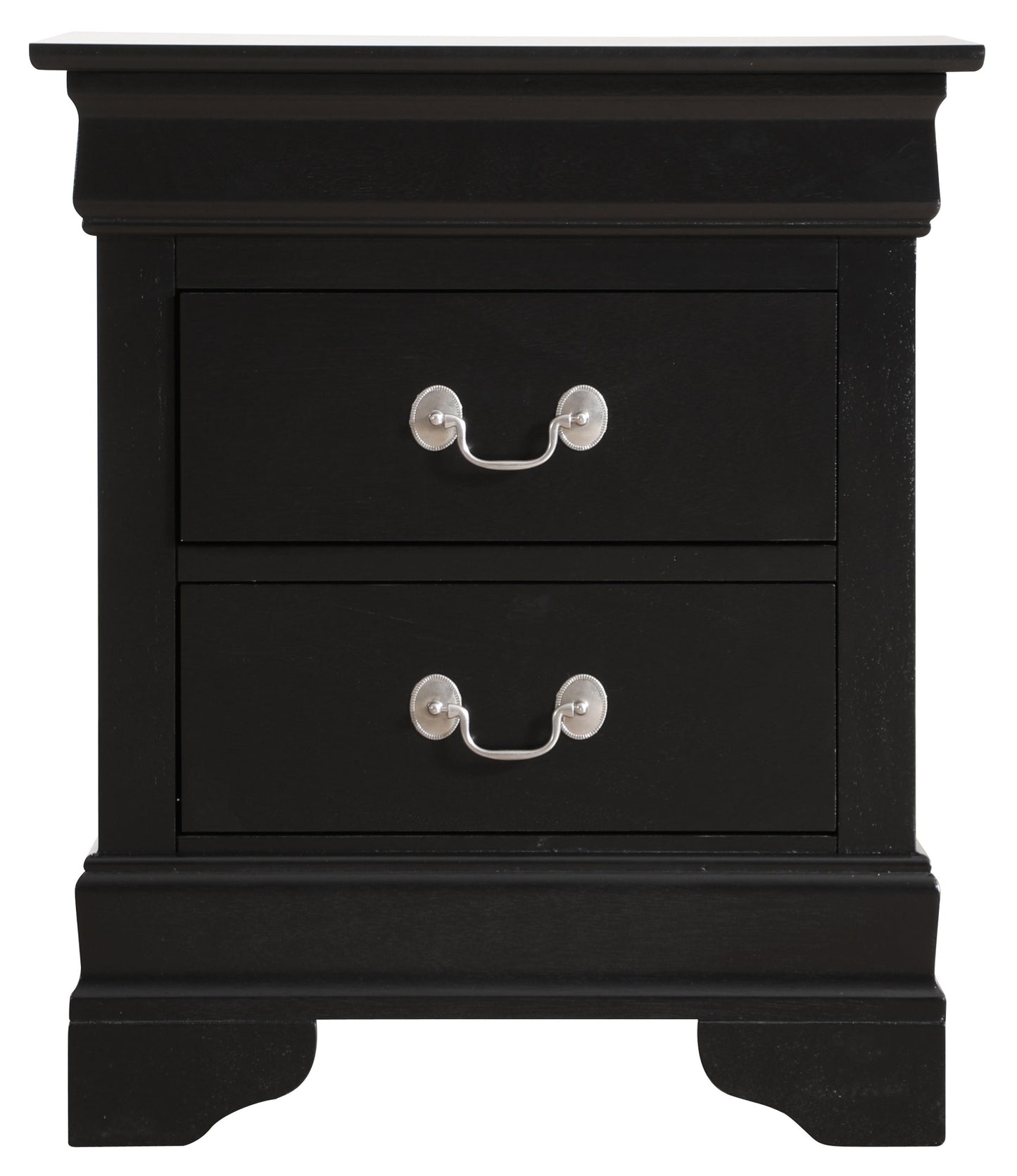 Louis Phillipe - Elegant Traditional Nightstand - Black
