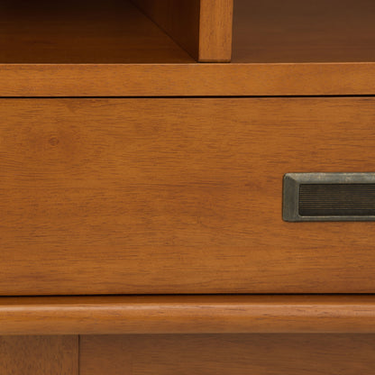 Draper - Mid Century Bookcase And Storage Unit - Teak Brown