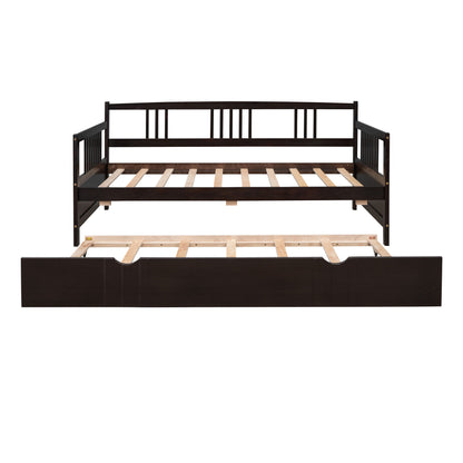 Twin Size DayBed With Twin Size Trundle - Espresso