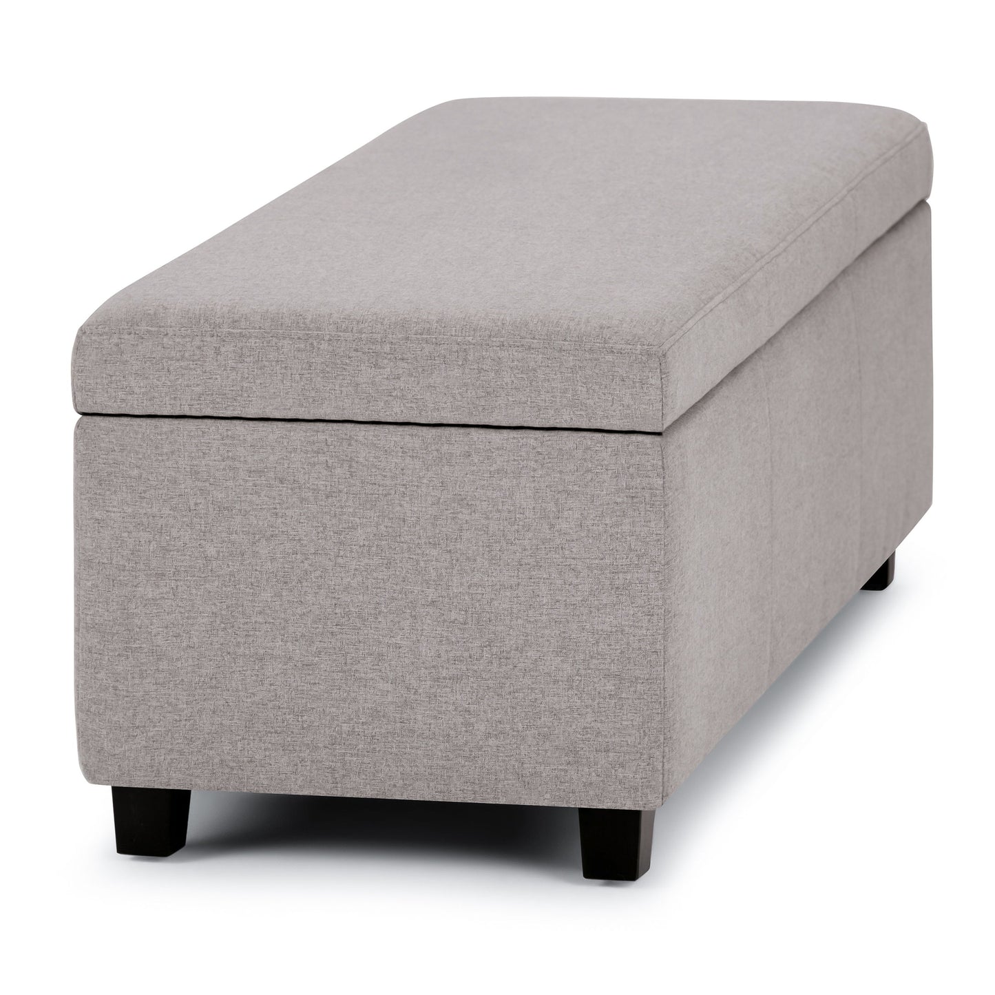 Avalon - Storage Ottoman Bench - Cloud Gray