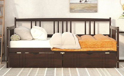 Twin Size DayBed With 2 Drawers - Espresso