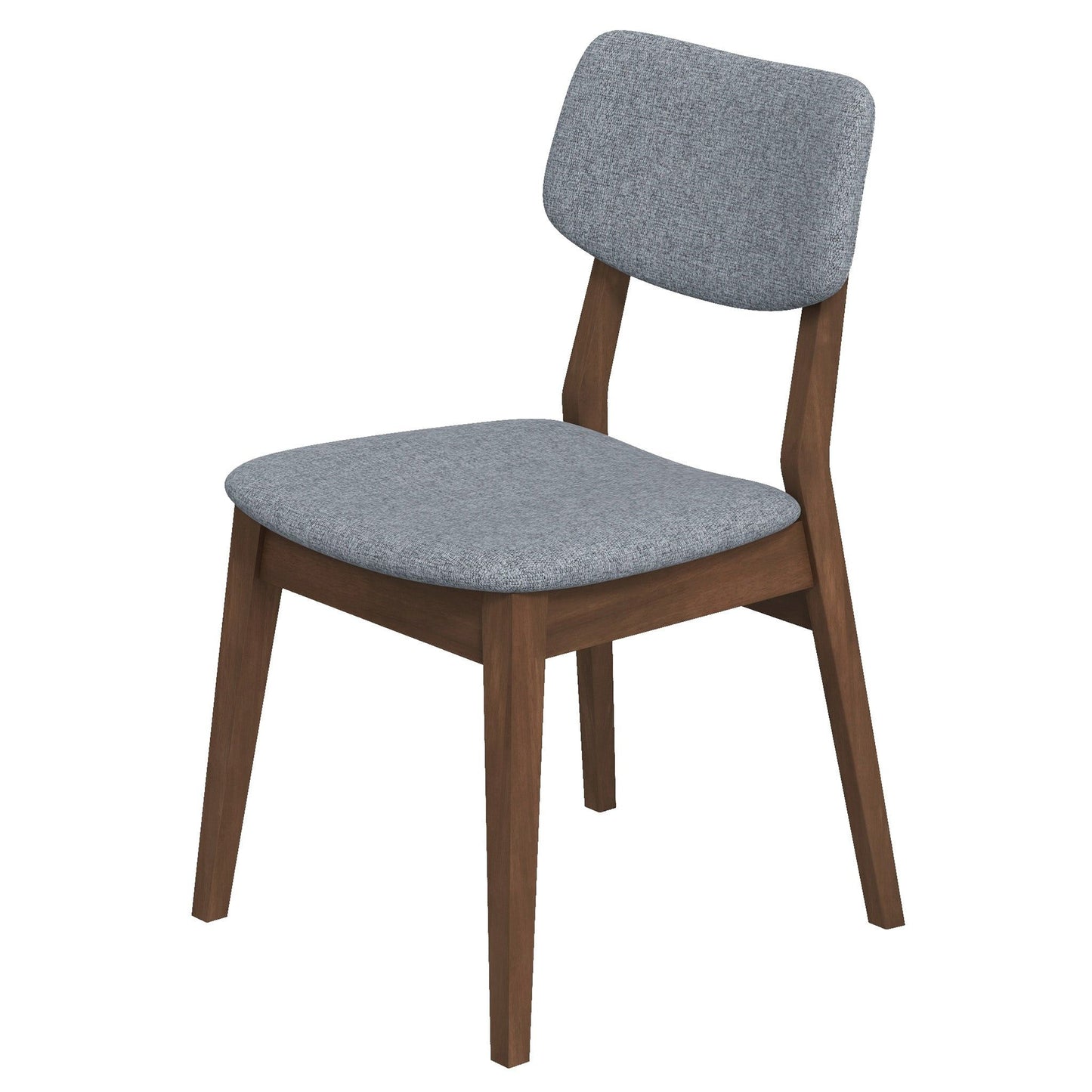 Carlos - Solid Back Side Chair (Set of 2) - Brown / Gray