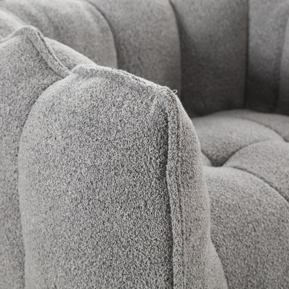 Soft Bean Bag Chair With High Resilient Foam (Chips) - Gray