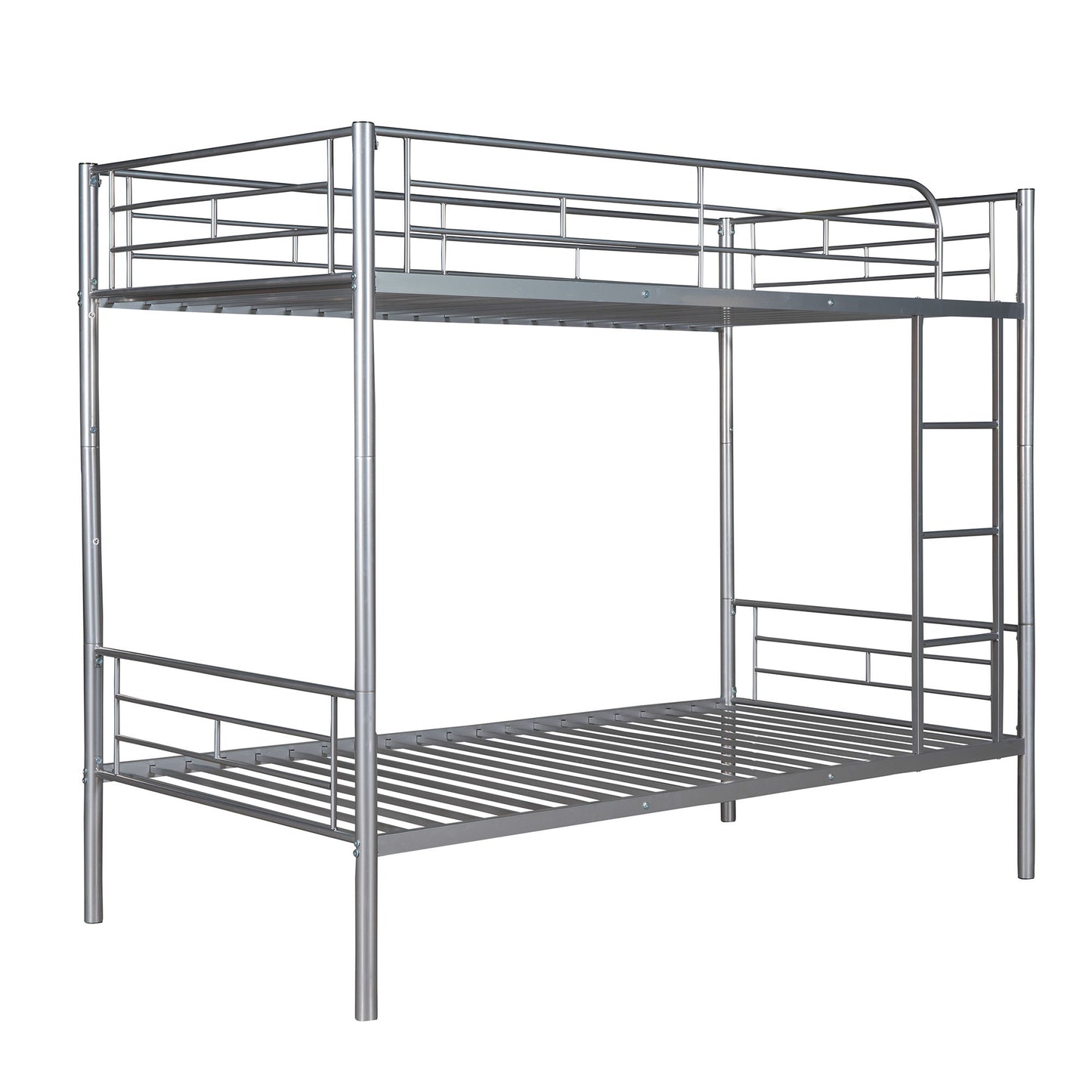 Twin Over Twin Bunk Bed - Silver