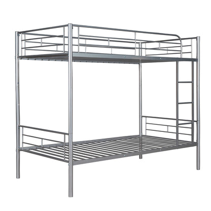 Twin Over Twin Bunk Bed - Silver