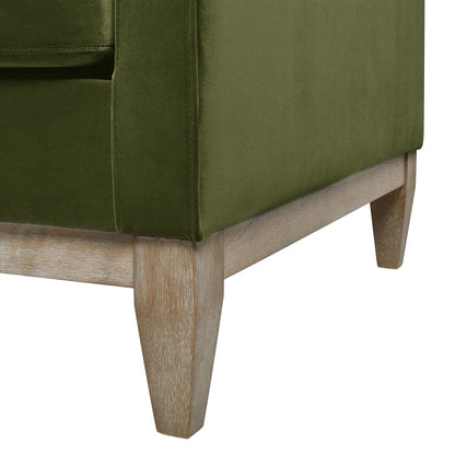 Knox - Modern Farmhouse Sofa - Olive Green