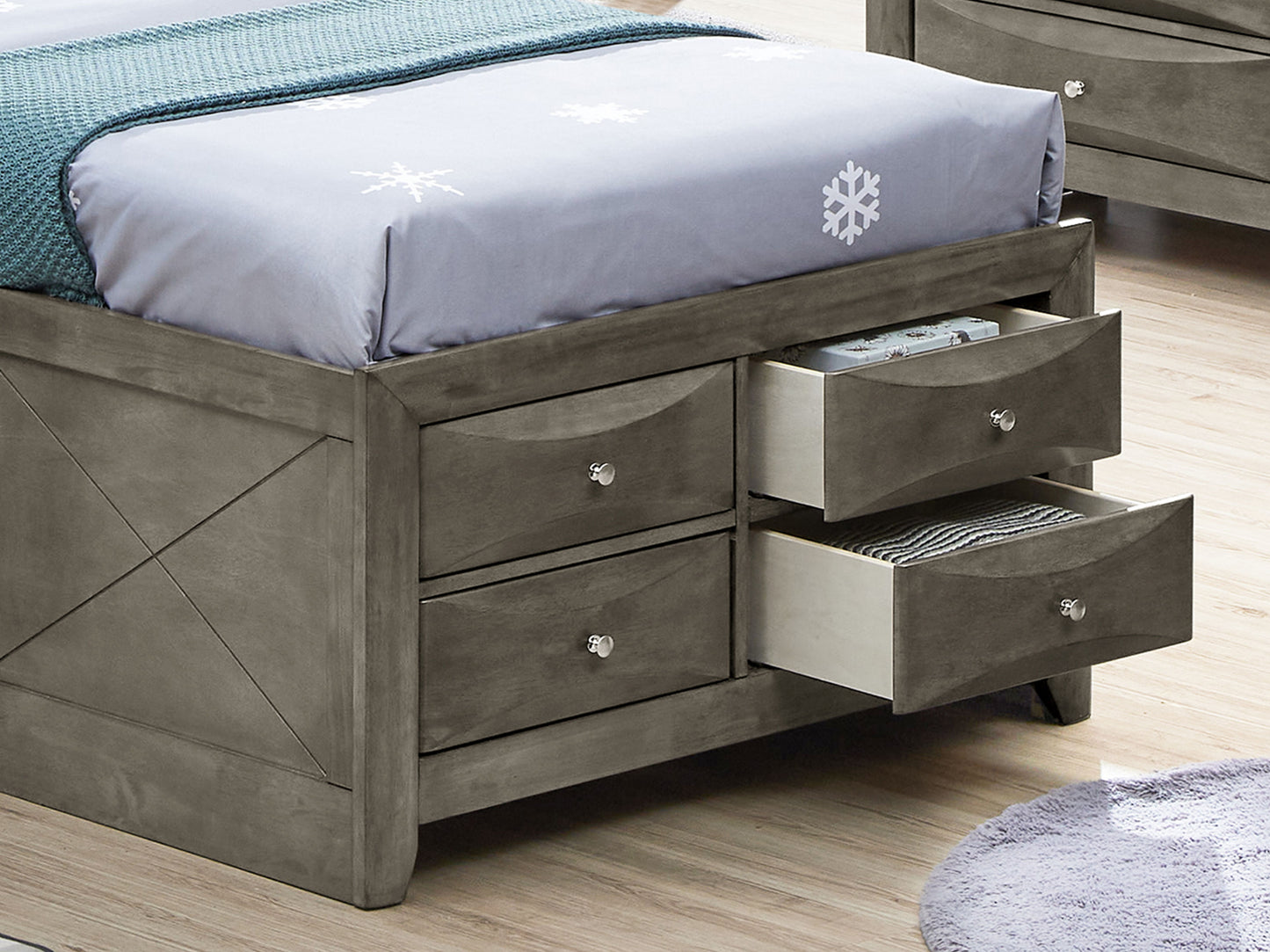 Marilla - Twin Storage Bed - Gray