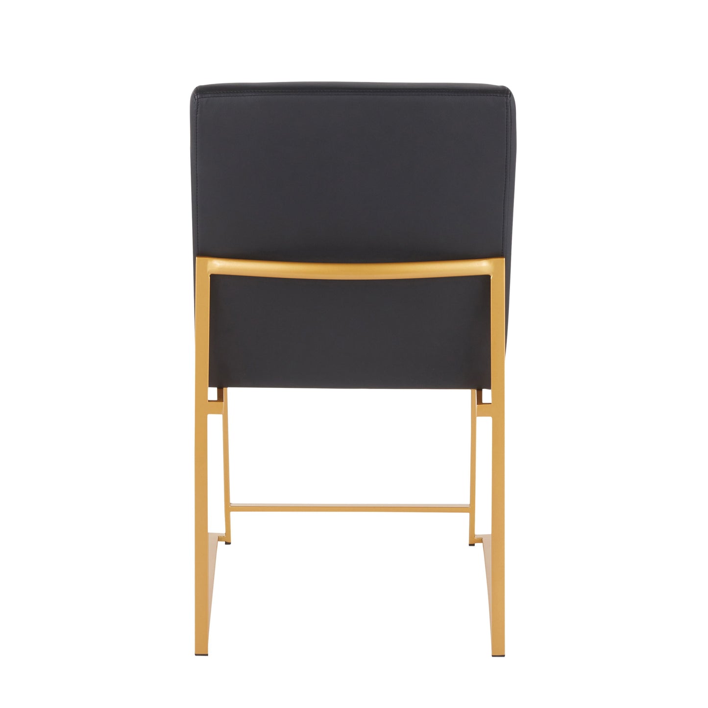Fuji - Contemporary High Back Dining Chair (Set of 2) - Gold / Black