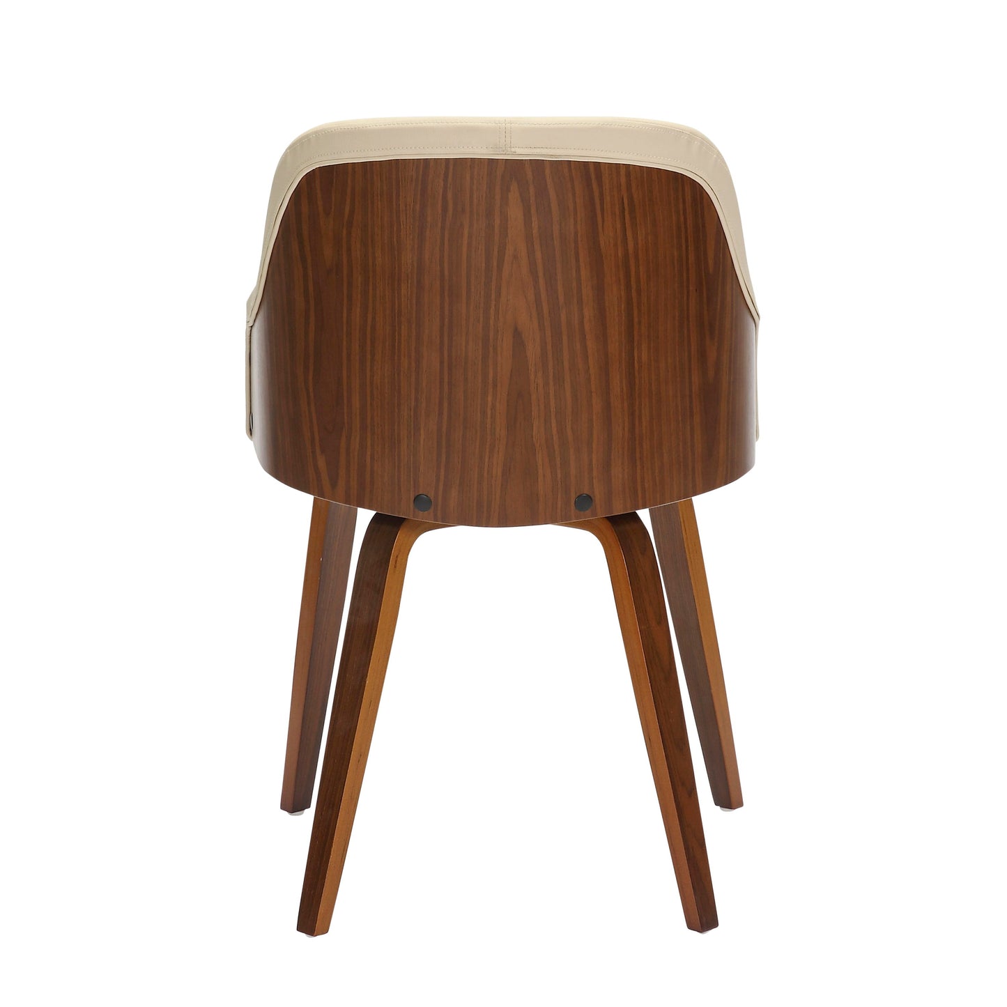 Bacci - Mid-Century Modern Dining / Chair - Walnut / Cream