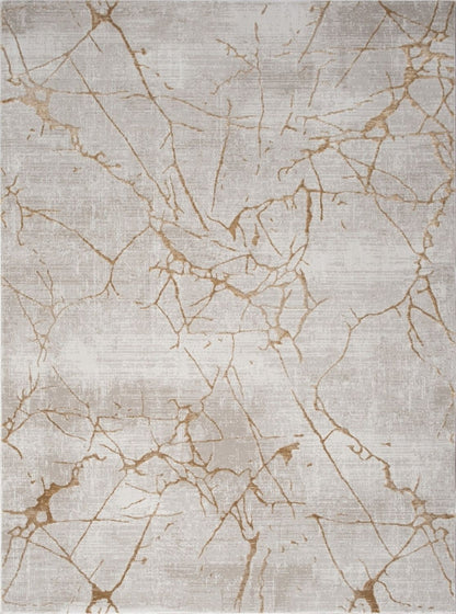 Elegance - 7'10" X 10'3" Area Rug - Gold, Polyester