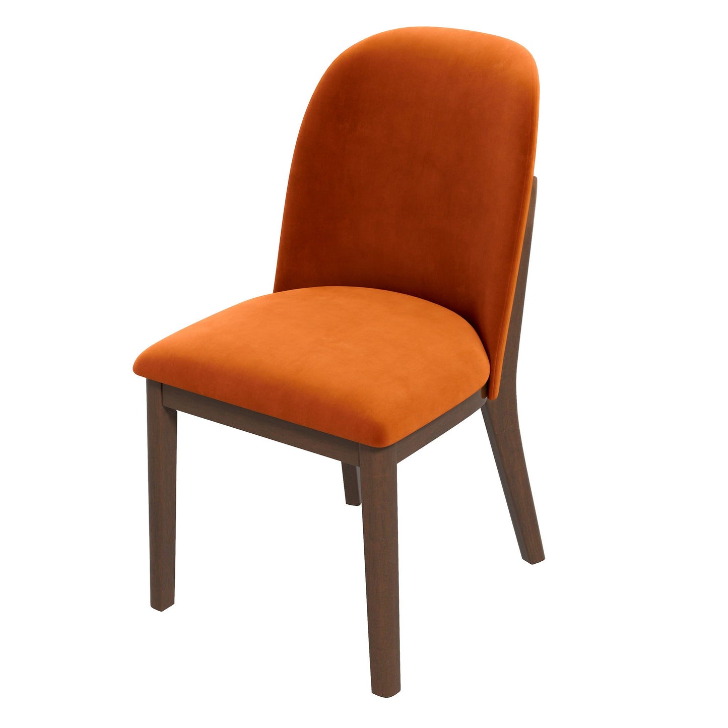 Kaitlyn - Dining Chair (Set of 2) - Brown / Burnt Orange
